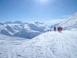 View over the Alps from les Contamines