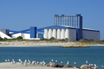 Silos and seagulls near Bunbury Western Australia