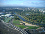 Yarra River, Myer Music Bowl, Rod Laver Arena
