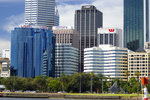 Perth seen from the Swan River